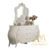 Edalene Antique White Vanity and Mirror Edalene Antique White Vanity and Mirror
