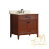 Single Bathroom Vanity 36 Inch Dark Brown Honey Finish
