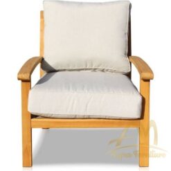 Teak Deep Sofa with Cushion
