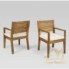 Outdoor Teak Stacking Chair with Cushion Seat Portugal Outdoor Teak Stacking Chair with Cushion Seat Portugal