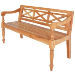 Teak patio classic bench garden