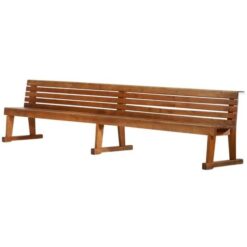 Vintage Church Bench Teak Wood Denmark