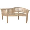 Curved Love Seat Teak Bench Patio French