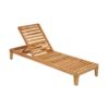 Teak Wood Sun Lounger Minimalist Italy
