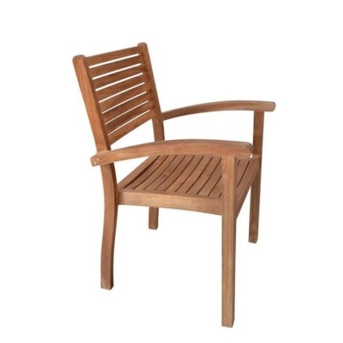 Teak Stacking Arm Chair Belgium