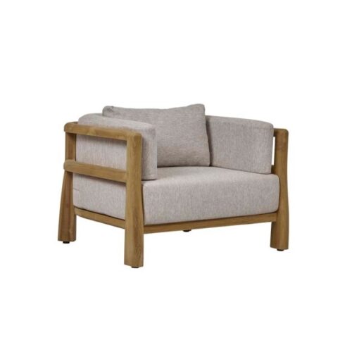 Outdoor Teak Lounge Chair with Cushion San Francisco