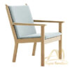 Lounge Chair With Armrests Solid Teak Wood Include Cushion Lounge Chair With Armrests Solid Teak Wood Include Cushion