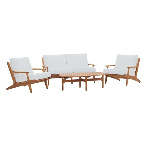 New Arrival All Weather Outdoor Furniture Classic Teak Solid Wood Sofa Set