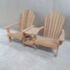 Natural Teak Wood Double Seat Adirondack Chair