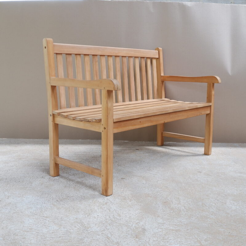 Outdoor Teak Bench 2 Seat Bournemouth