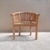 Teak arm chair banana garden fine sanded Teak arm chair banana garden fine sanded