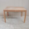 Teak dining table rectangular extend 124/168 cm fine sanded