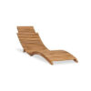 Natural Teak Sun Lounger Folded Leicester