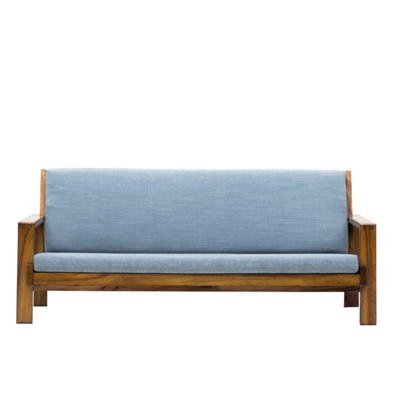 Seating Sofa with Natural Teak Wood Frame Pisa