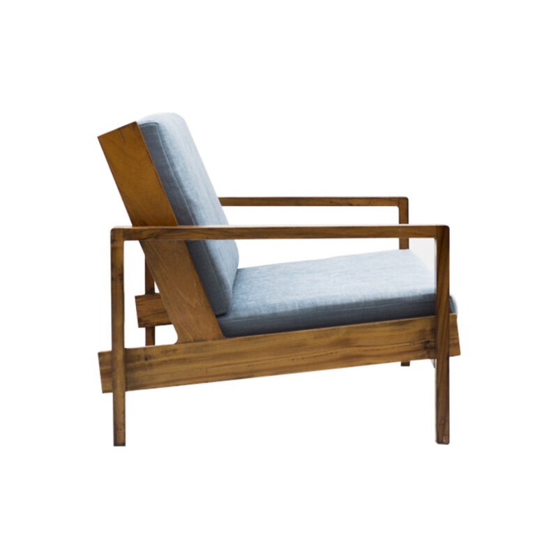 Seating Sofa with Natural Teak Wood Frame Pisa