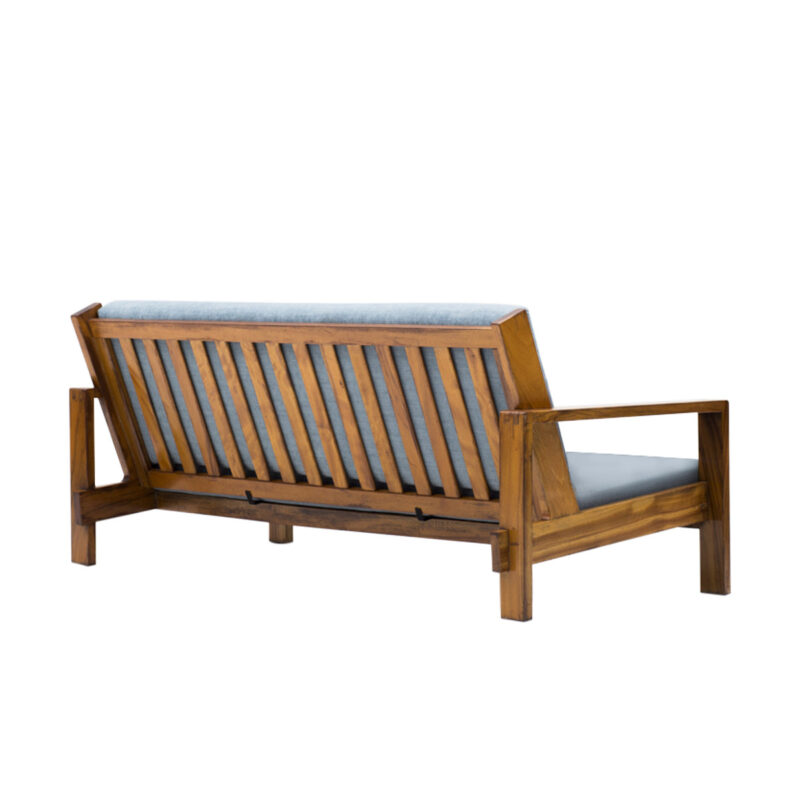 Seating Sofa with Natural Teak Wood Frame Pisa