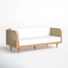 Living Sofa In Teak with Rattan Natural Color