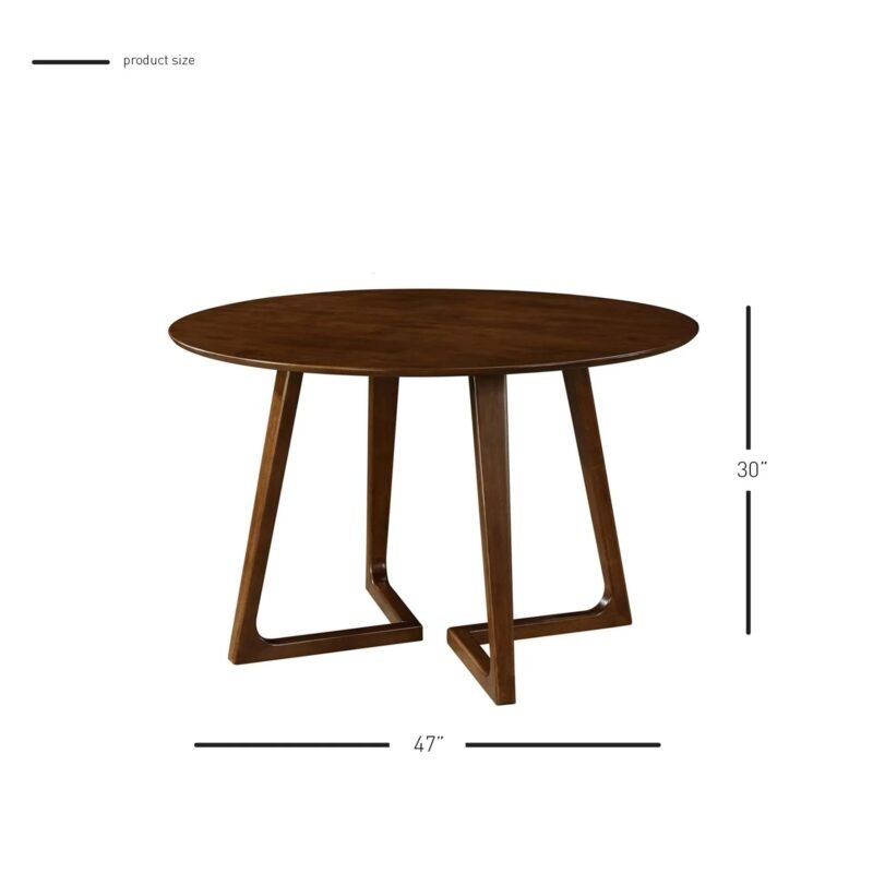 Teak Round Coffee Table Brown Color