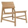 Accent Teak Chair with Solid Seating Czech
