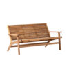 Natural Teak Wooden Seat Bench 2 Seater Italy