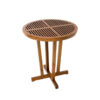 Round Teak Coffee Table Outdoor Brown Color Round Teak Coffee Table Outdoor Brown Color