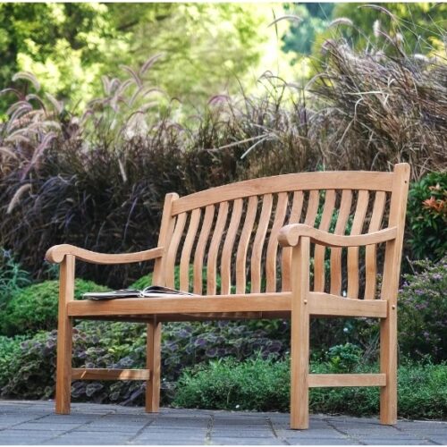 Teak Outdoor Bench 2 Seaters Berlin