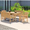 Rectangular Dining Table Outdoor Natural Teak Wood 1 Set Rectangular Dining Table Outdoor Natural Teak Wood 1 Set