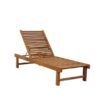 Teak Sun Lounger Outdoor France