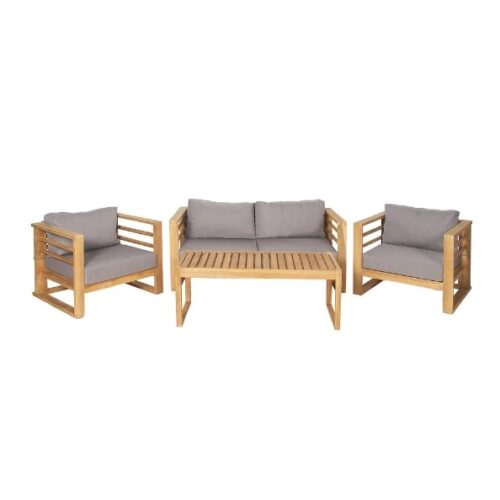 Teak Sofa Outdoor Set with Cushion Denmark