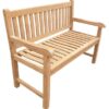 Outdoor Teak Garden Bench 2 Seater Portuguese
