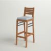 Teak Bar Chair with Cushion Genova Teak Bar Chair with Cushion Genova