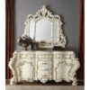 luxury dressing table victorian white painted solid Mahogany wood luxury dressing table victorian white painted solid Mahogany wood