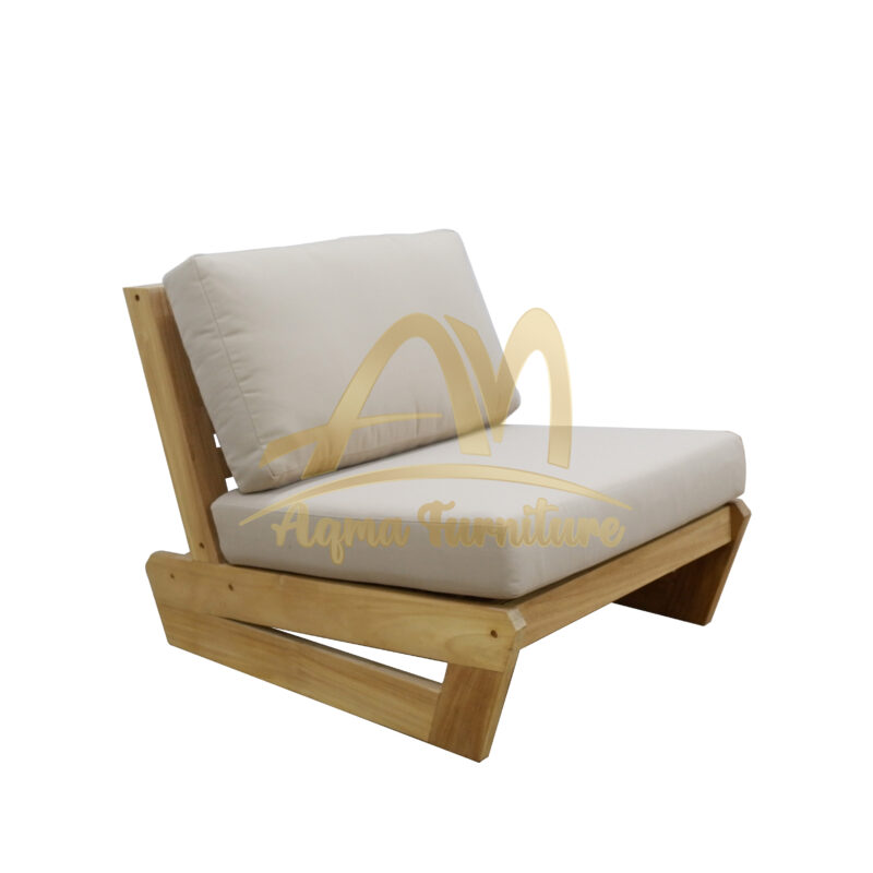 Solid Teak Sofa Chair with Cushion Switzerland