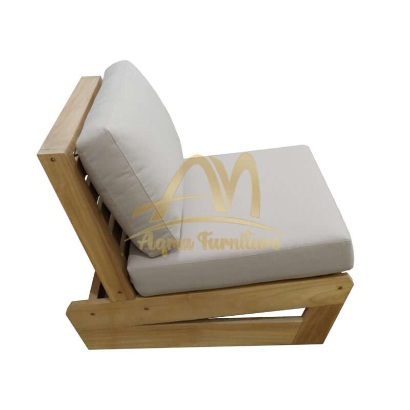 Solid Teak Sofa Chair with Cushion Switzerland