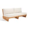 Natural Teak Deep Seating Sofa 2 Seater Paris Natural Teak Deep Seating Sofa 2 Seater Paris
