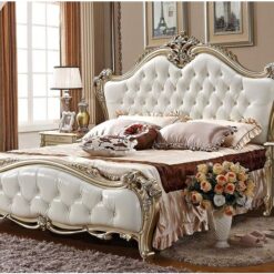 luxury bed carv...