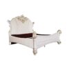 Wooden Mahogany Bed Frame with Fabric Upholstered Tufted Wooden Mahogany Bed Frame with Fabric Upholstered Tufted