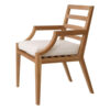 Teak Arm Dining Chair with Cushion Dallas Teak Arm Dining Chair with Cushion Dallas