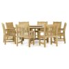 garden set round dining table set with 8 seat outdoor