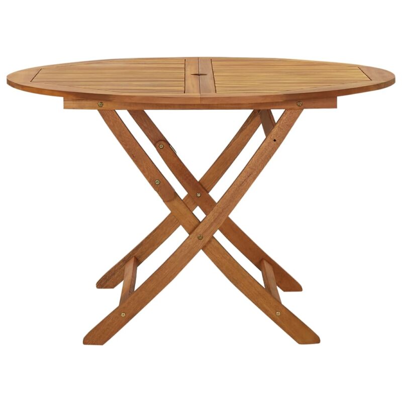 outdoor teak wood dining round dining table with 4 seater