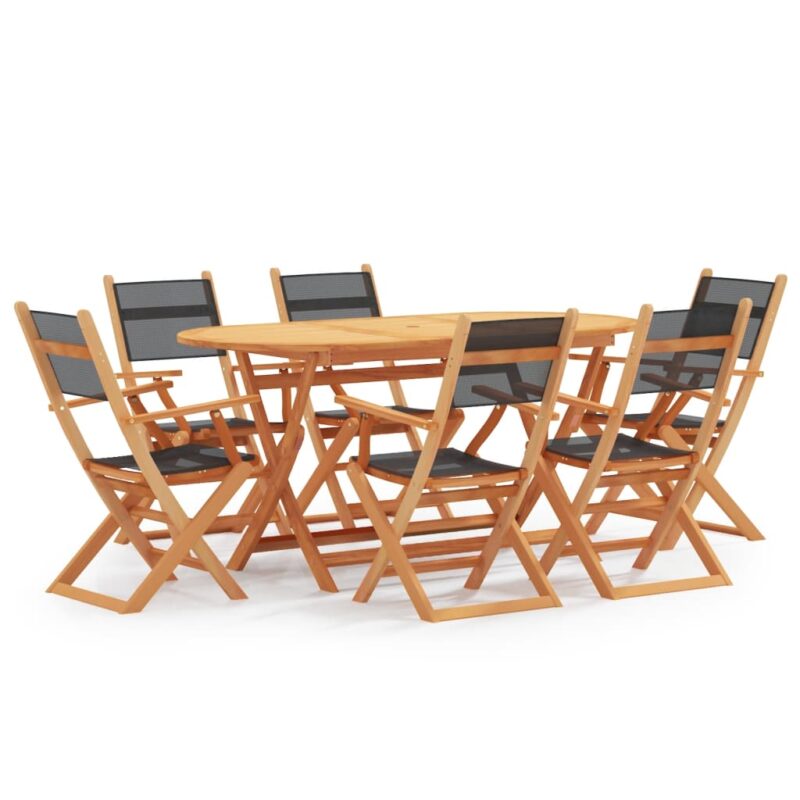 oval outdoor teak table dining table with 6 seater