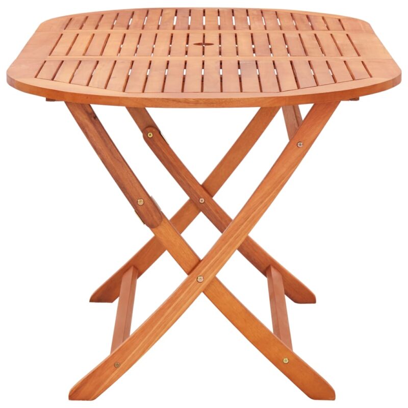 oval outdoor teak table dining table with 6 seater