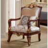 mahogany classic accent chair french style brown color mahogany classic accent chair french style brown color