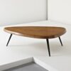 Triangle Solid Teak Coffee Table Modern