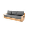 Modern Teak Sofa 3 Seater with Dark Color Cushion