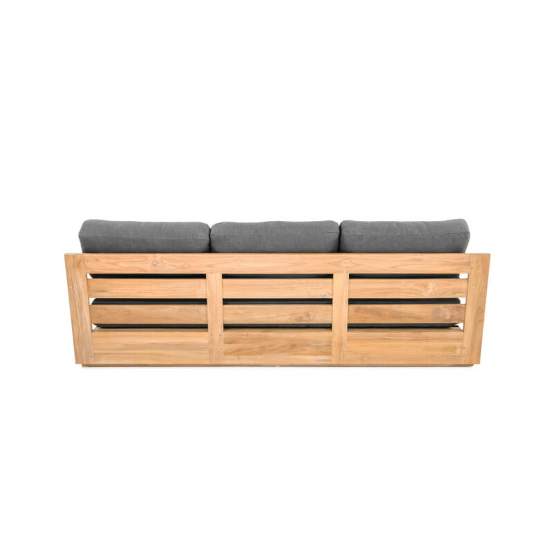 Modern Teak Sofa 3 Seater with Dark Color Cushion