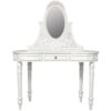 white classic dressing table 1 drawer