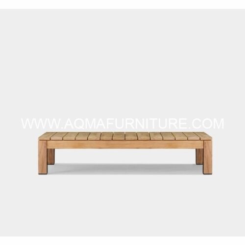 Teak deep coffee tables natural fine sanded