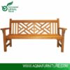Outdoor teak garden bench 3 seaters Noord-Holland