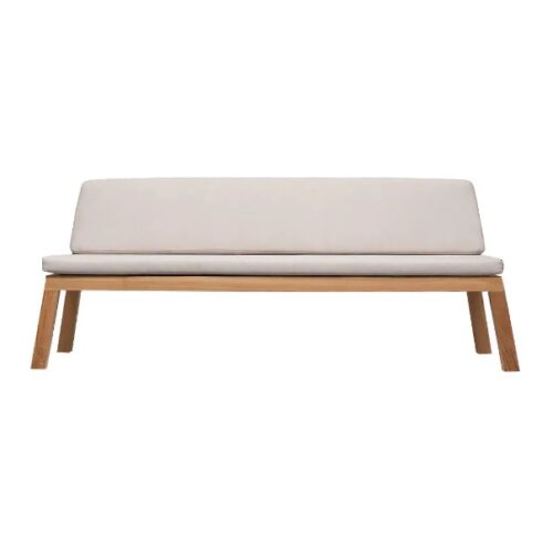 outdoor sofa teak wood without hand rest montgomery